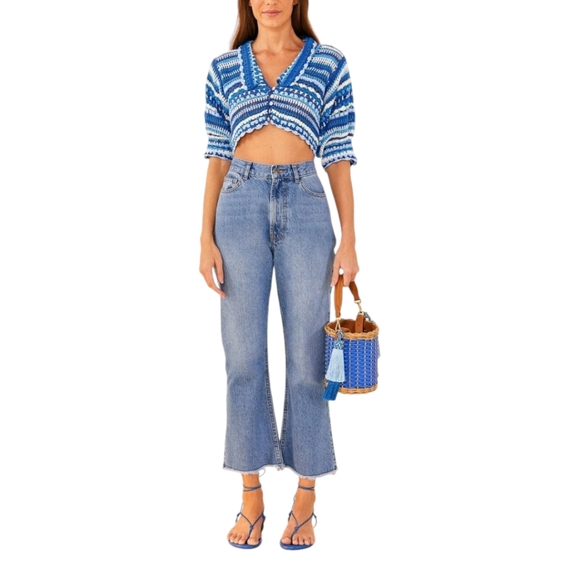 FARM Rio Denim - NWT • FARM RIO | Light Wash Carrot Denim Jeans in Size 23